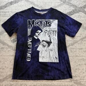 Purple tie dye misfits shirt size small